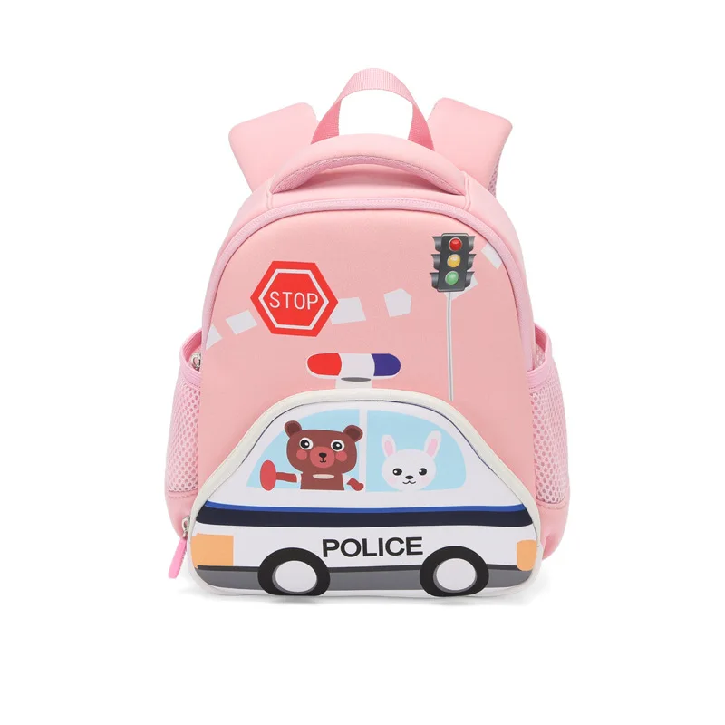 Chikage Kindergarten Schoolbag Boy Girl Car Baby Small Backpack Super Cute Anti-lost Bag 1-3-5 Years Old Backpack