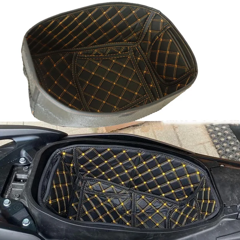 Motorcycle Seat Storage Box Inner Pad Luggage Trunk Liner Protector For Yamaha NMAX155 NMAX 155 2020 2021 2022 2023