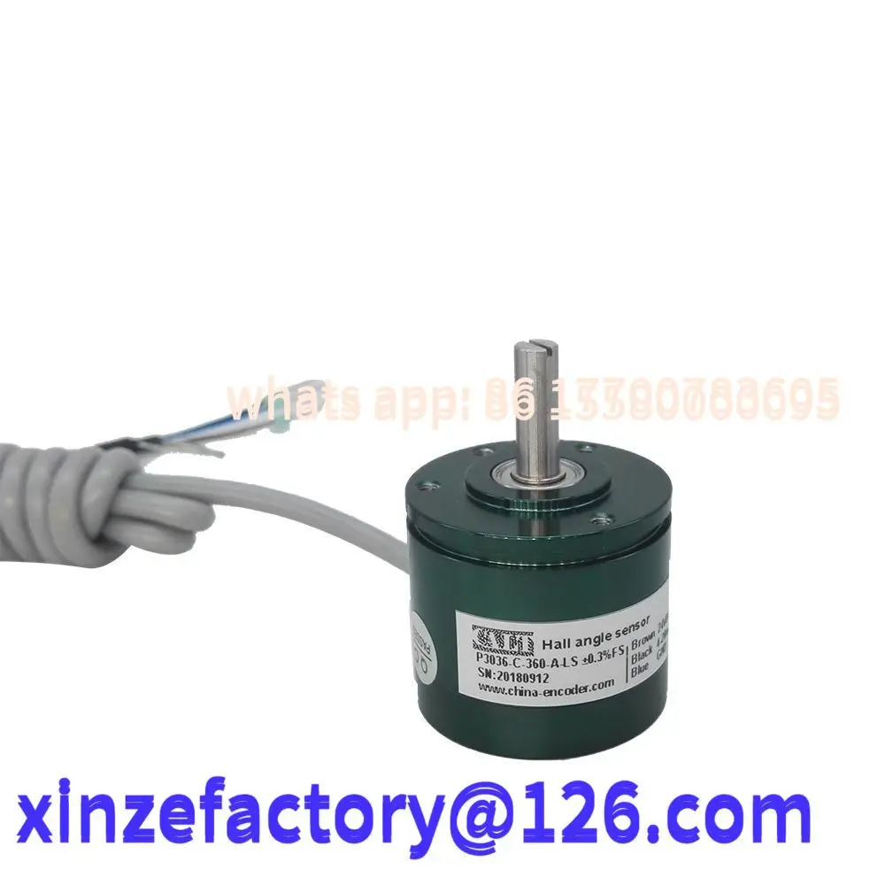 

Customizable P3036 Hall Effect Angle Sensor 24V 0-10V / 4-20mA Output 90 180 360 degrees Contactless Magnetic