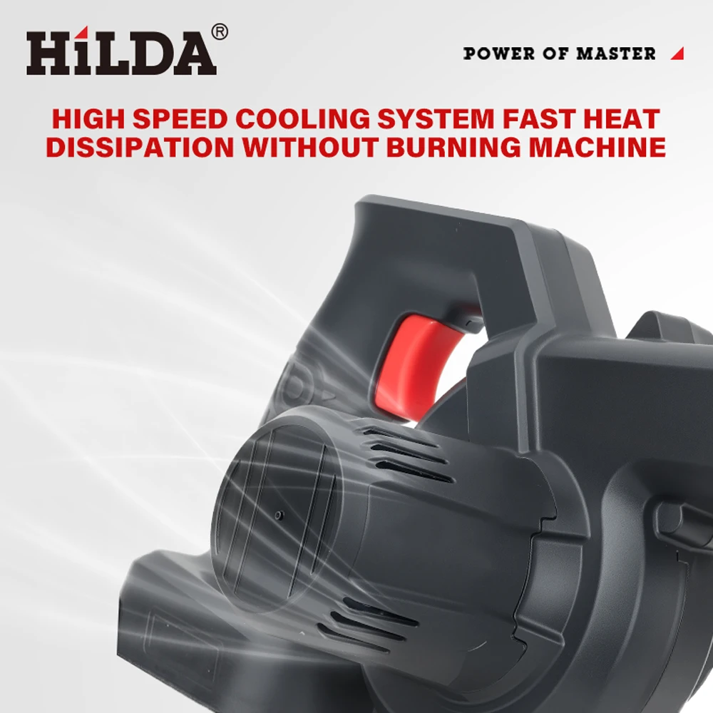 هيلدا 21 فولت يده منفاخ كهربائي الكهربائية ورقة منفاخ الهواء منفاخ أوراق الشجر ورقة فراغ منفاخ صغير لبطارية ماكيتا 18 فولت