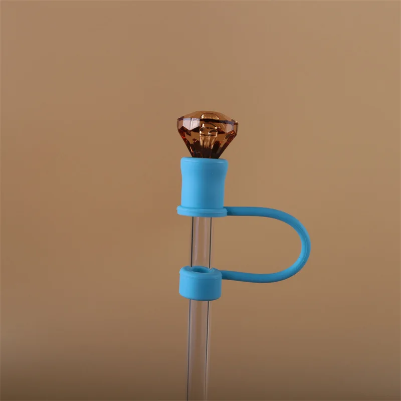 Tappi di copertura in paglia diamantata compatibili 10mm per Stanley Cup accessori per bicchieri da 30 e 40 once tappo di paglia tappo di fuoriuscita tappo di perdita