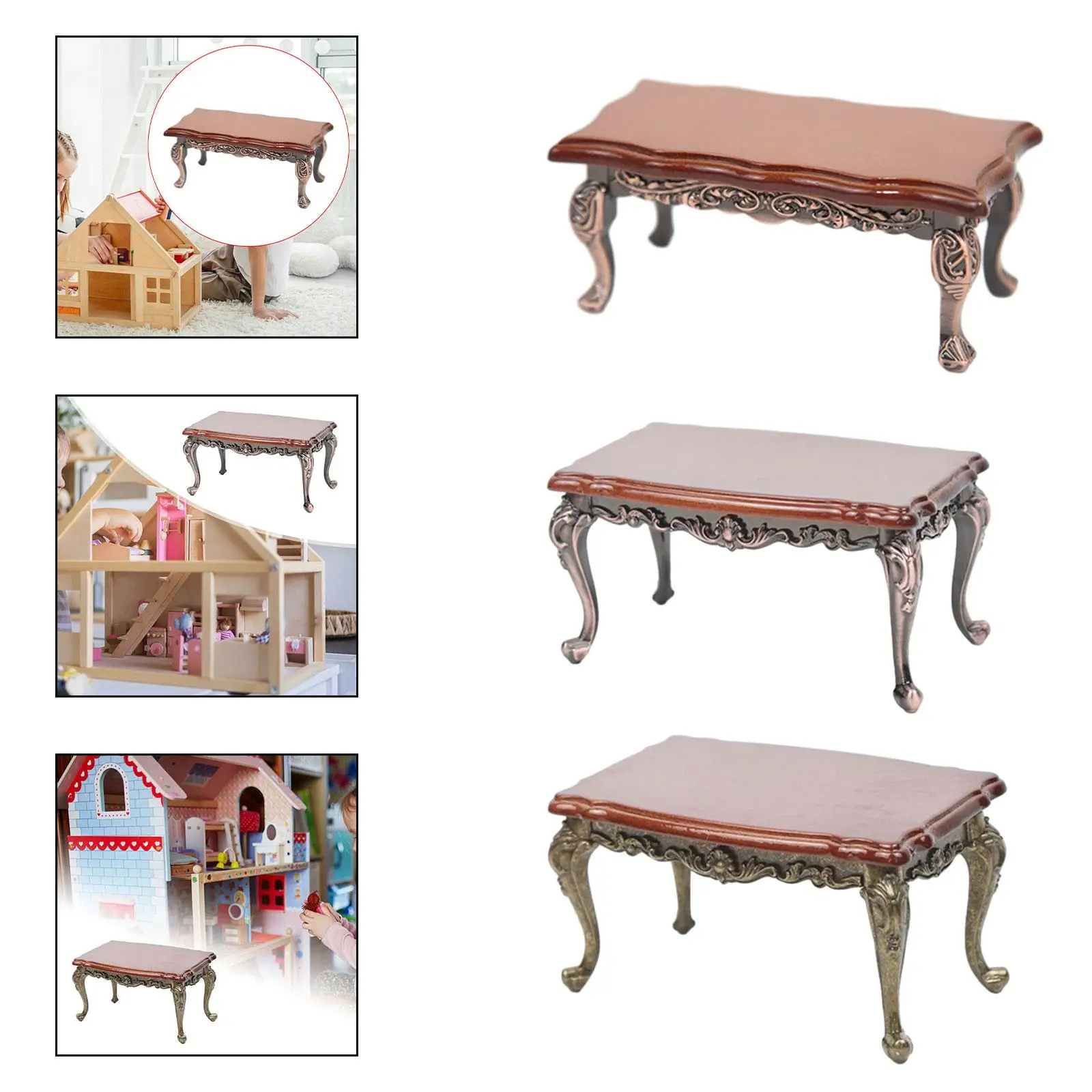 Maison de poupée échelle 1:12, modèle de bureau, Simulation, meubles pour chambre à coucher