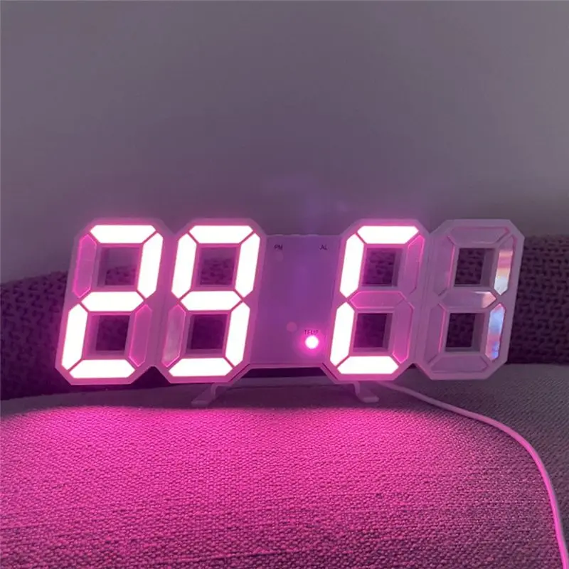 [AAAE 2026] 3D Digital Alarm Clock Wall LED Clock Desktop Alarm Clock With Temperature Suitable For Home Kitchen And Office