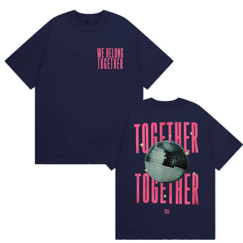 2026 Summer Harry Styles We Belong Together T-shirts Men Women High Quality Vintage T-shirt Summer 100_ Cotton Short Sleeve Tees