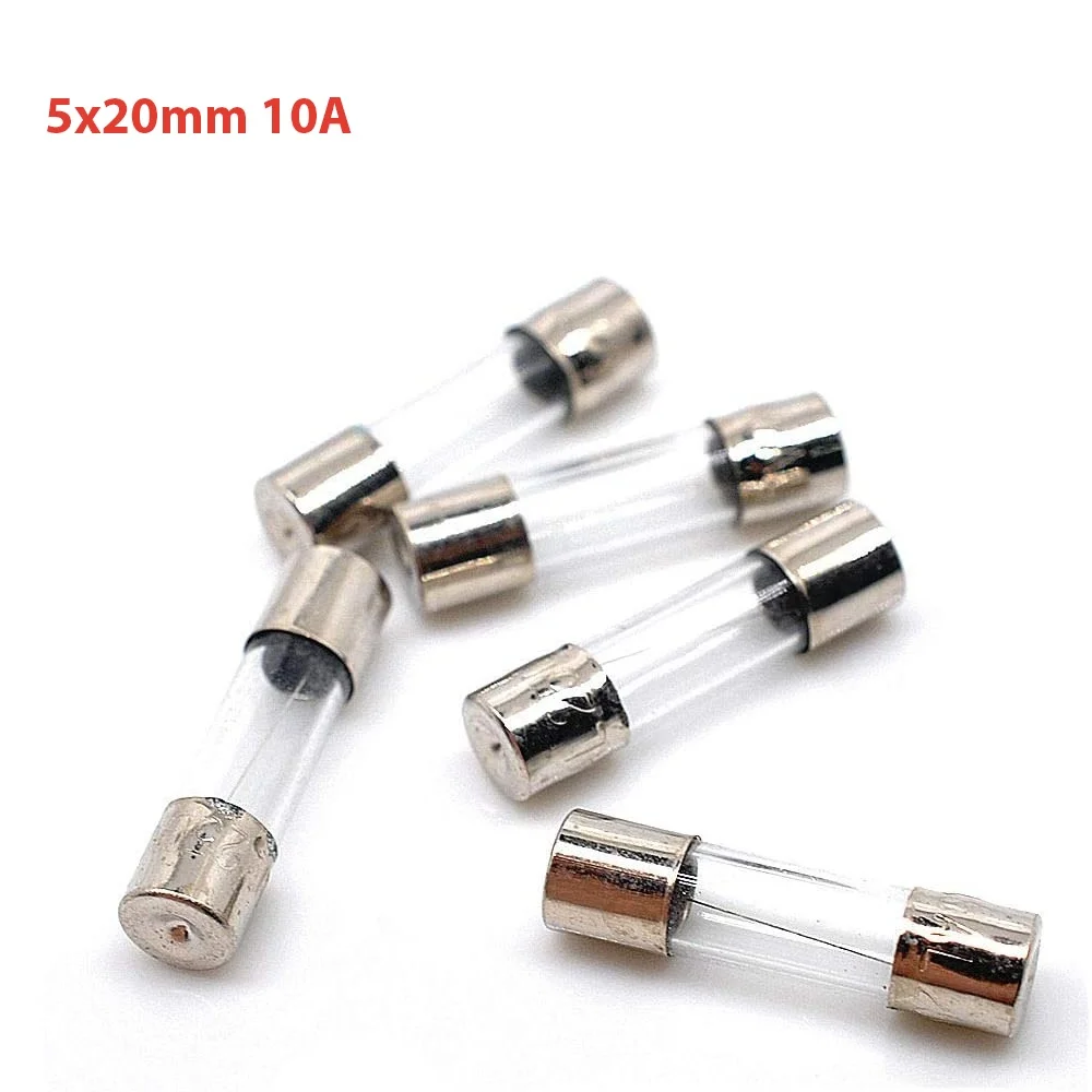 5X 5X20 MM 10A 250V REF2137 quick fuse glass