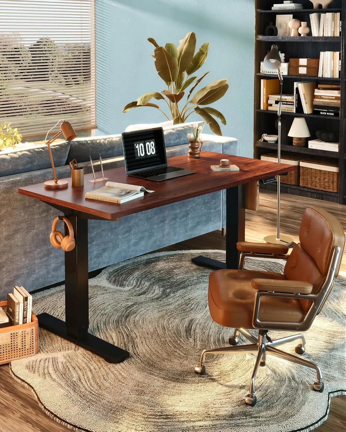 Electric Standing Desk Adjustable Height with 4 Memory Presets, 176 LBS Capacity, Stable & Quiet for Home Office, 40