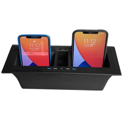 Wireless Charger Wireless Charge Board QC3.0 Charging Pad Plate 15W Car Charging Pad Panel for Land Rover Defender 110 130 20-23