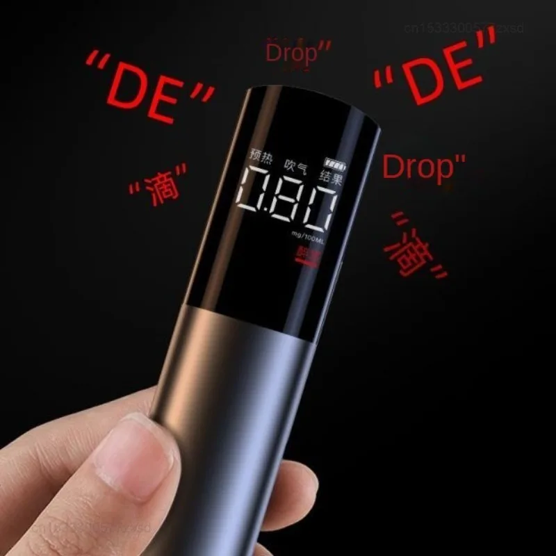 Xiaomi Automatic Alcohol Tester Professional Breath Tester LED Display Portable Breathalyzer Rechargeable Breath Alcohol Test