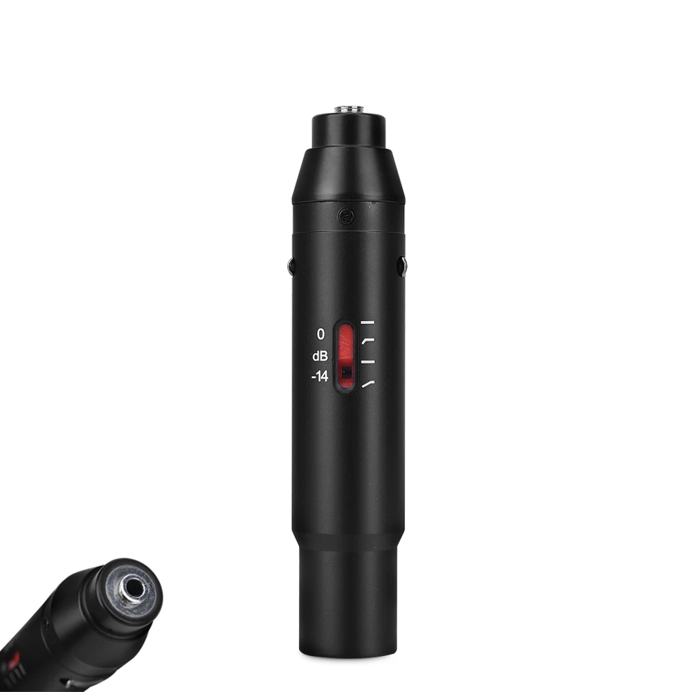 IiiMymic 48V Phantom Power Adapter XLR Male For Sennheiser 3.5mm Jack Lavalier Lapel Headset Microphone Musical Instrument Mic