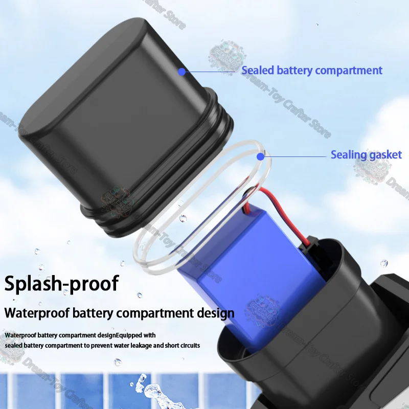 電動水鉄砲のおもちゃ子供用自動吸引ブラスター屋外ビーチソーカー夏のバトルスプラッシュシューティング楽しいスプレーガン