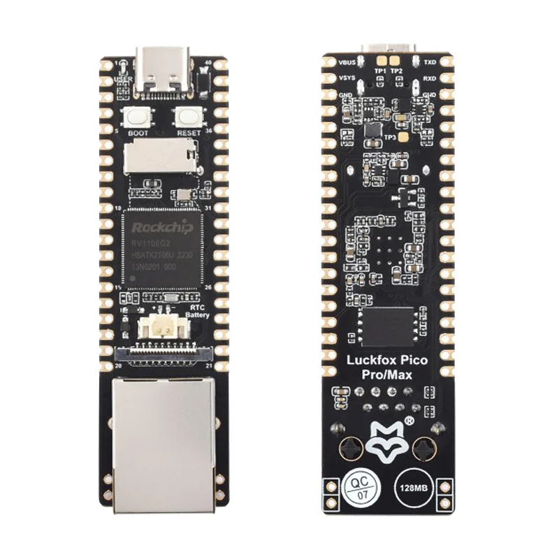 Pico Pro / Max RV1106 Rockchip AI Board ARM Cortex-A7 RISC-V 128/256 DDR3L NPU ISP کیمرہ Raspberry Pi Pico سے بہتر