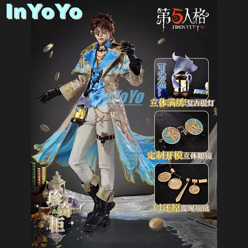 InYoYo Naib Subedar Mercenary Cosplay Identity V Costume Fashion Handsome Uniform Game Suit Halloween Party Outfit Men S-XXL New