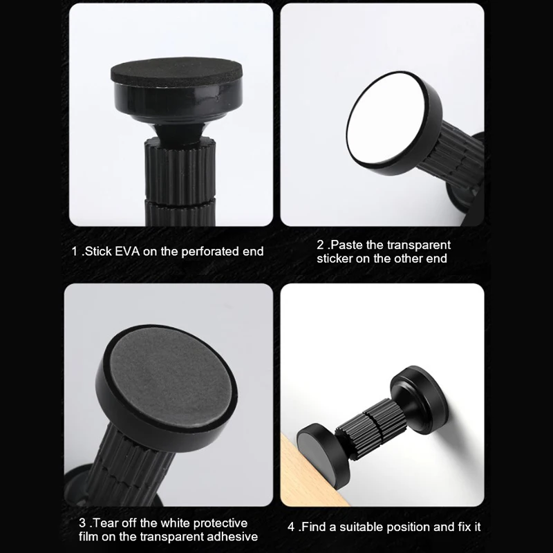 Adjustable Threaded Bed Frame Anti-Shake Tool Self-adhesive Headboard Stoppers Telescopic Support Hardware Fasteners