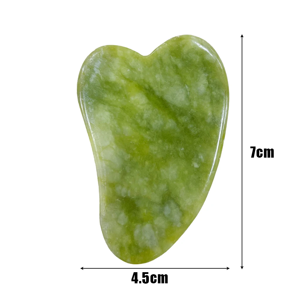 Gua Sha Facial Scraping Jade Stone Body Massage Tool SPA Therapy Massage For Neck Back Relieve Fine Lines and Wrinkles