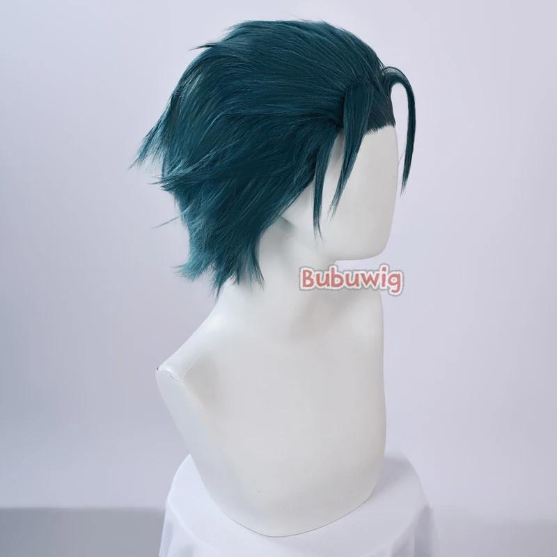 Bubuwig pelo sintético Jiyan pelucas de Cosplay juego Wuthering Waves Jiyan 80cm juego de rol largo cola de caballo verde Cos peluca resistente al calor