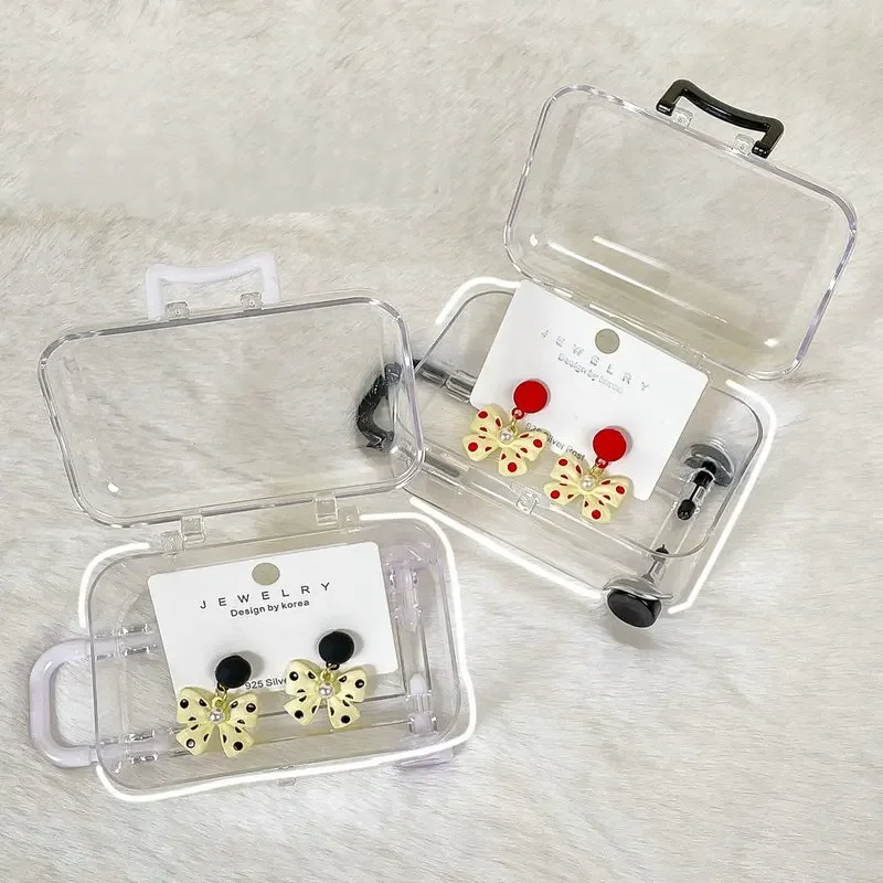 

1Pcs Mini Suitcase Shape Candy Boxes Creative Adorable Tiny Storage Cases for Jewelry Earring Rings Weddings Parties and Gifts