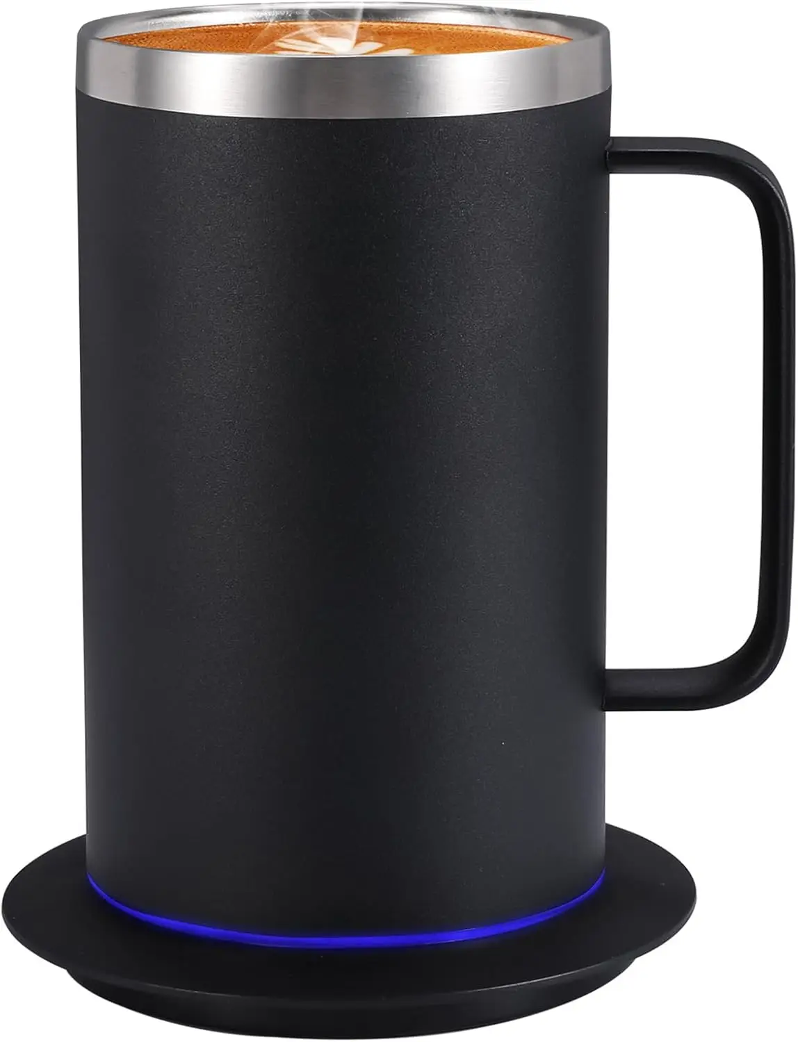 

Self Heating Coffee Mug, Smart USB-Powered Warmer, Ergonomic Handle, Auto Heat to 131°F, 17oz Black