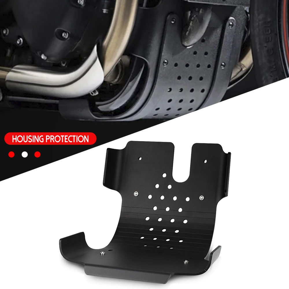 

Engine housing protection FOR Street Twin Thruxton RS Speed Twin Street Cup Bonneville T100 T120 Black Front Engine Guard Baffle