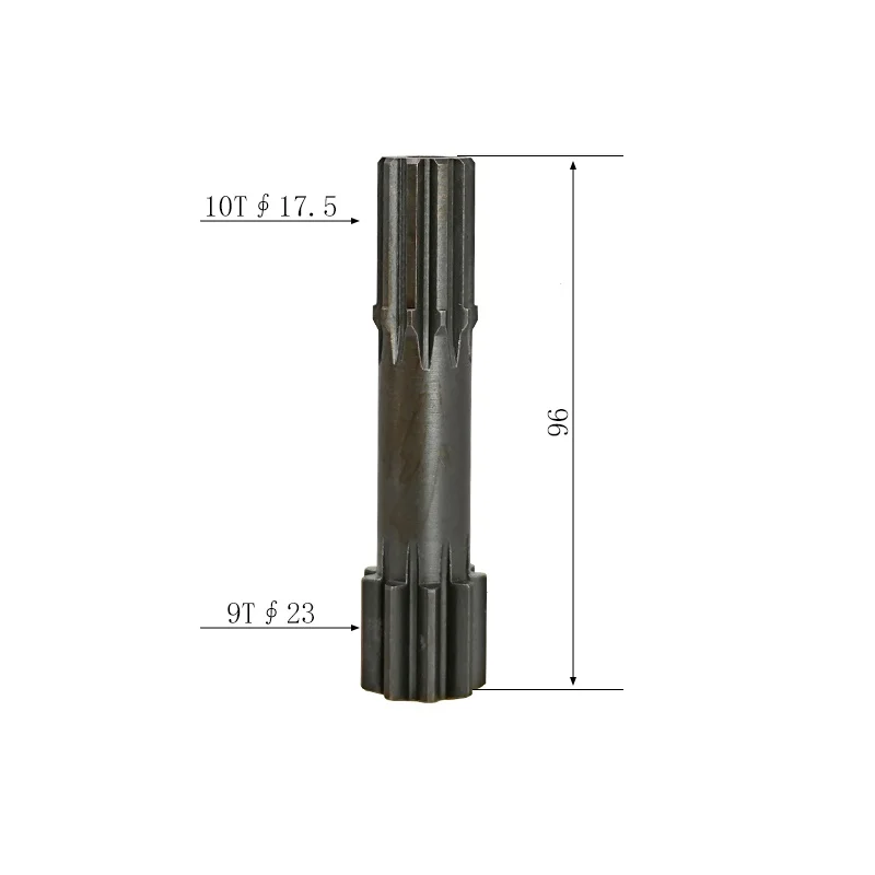 Center Gear for Travel Motor, Sun Gear Shaft (9/10 Teeth) Suitable for Hitachi ZX40U-2 Mini Excavator