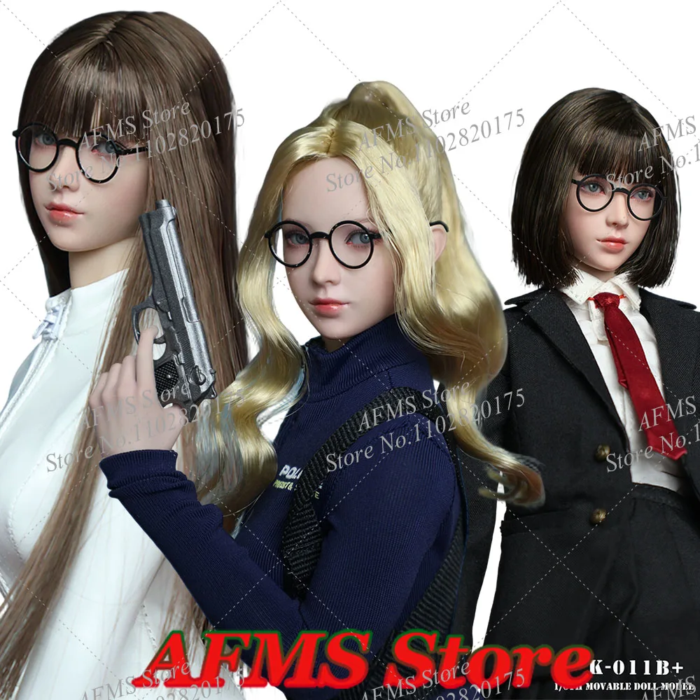 

JKTOYS K-011 1/6 Модель головы с подвижными глазами для женской фигурки солдата Карис, подходит для 12-дюймовых кукол-фигурок