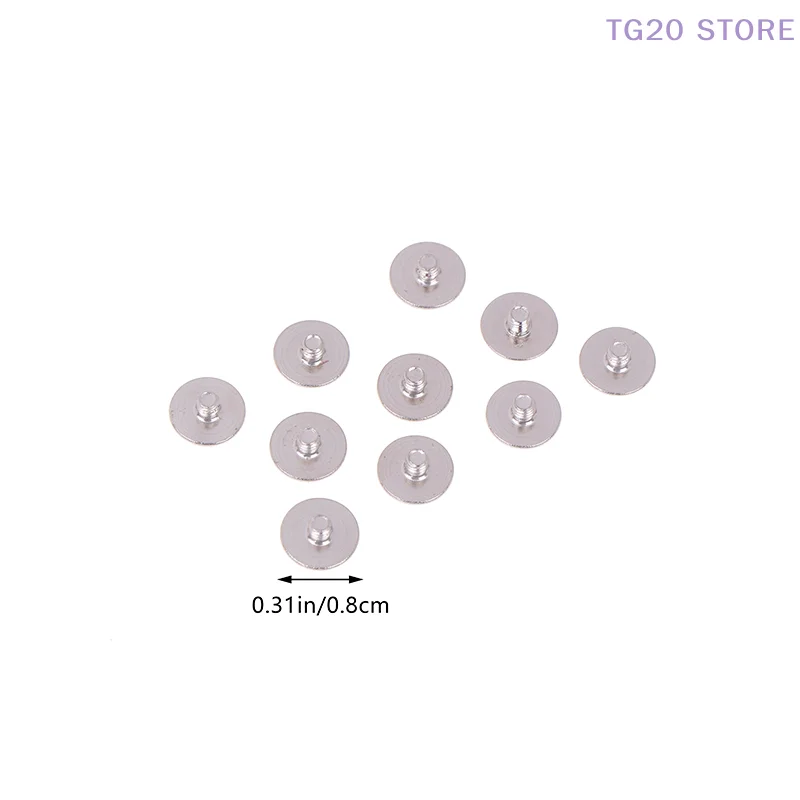 10 قطعة مسامير كبيرة برأس مسطح لأجهزة الكمبيوتر المحمول LCD محور رمح المفصلي الكربون النيكل مطلي متوافق مع A315-42 A315-54 A315-56 N19C1