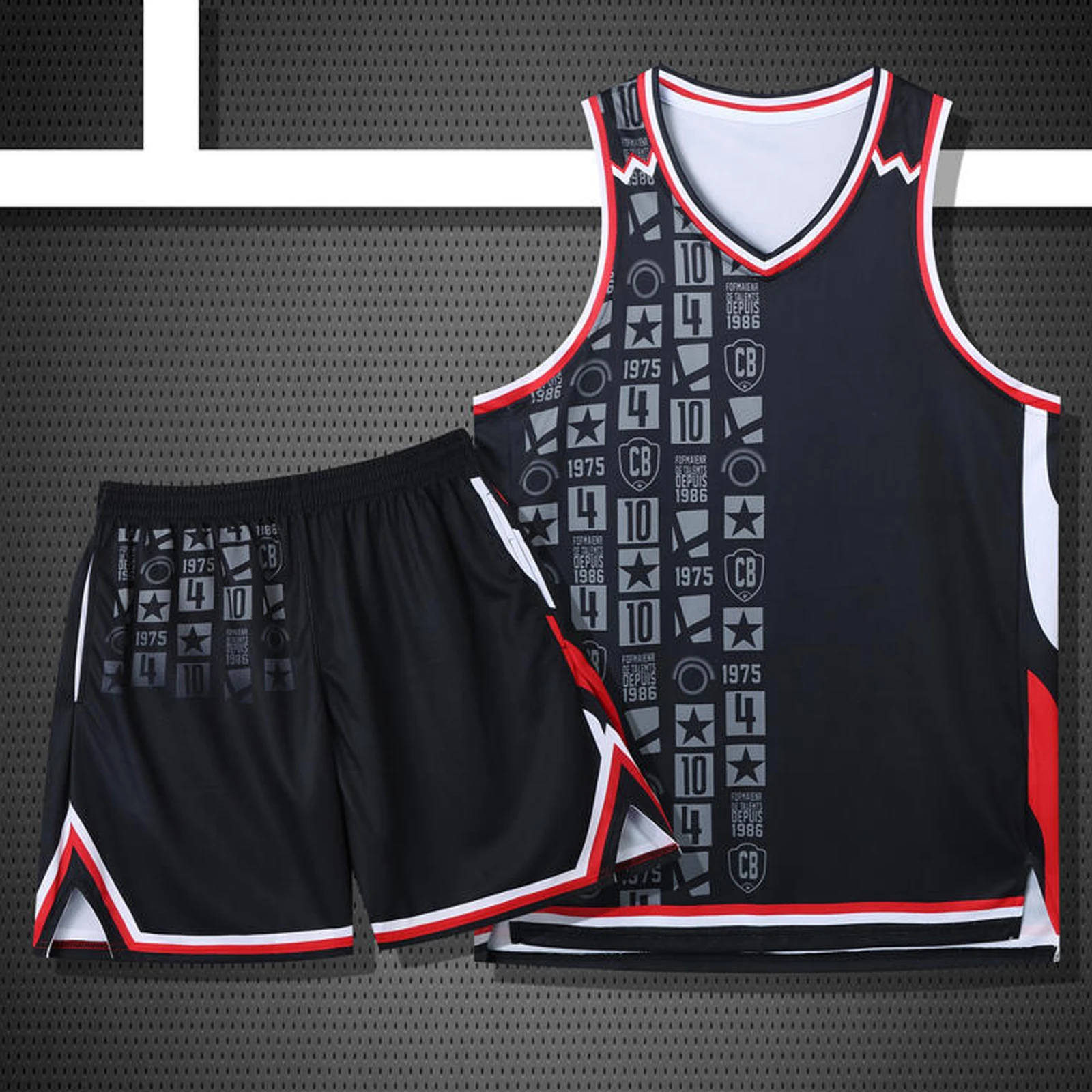 

Basketball jersey custom Basketball training suit Adults clothes Sports vest Men Boys Basketball jersey Sets Large size 7XL