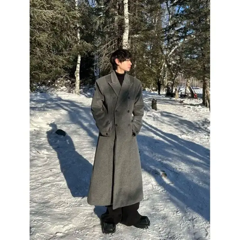 

Мужской летний тренчкот с капюшоном, приталенный, с вышивкой, однотонный, молодежный, уникальный, в корейском стиле, серебристый, всепогодный, BF