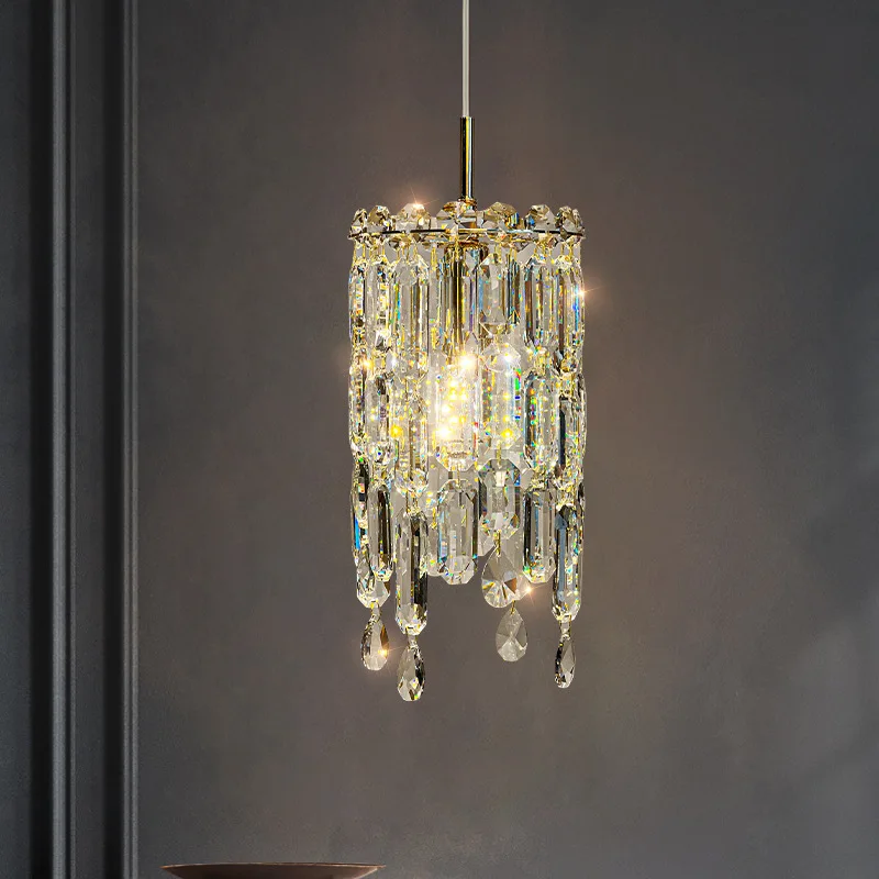 Crystal chandelier, bedside bedroom, modern and minimalist creative designer, restaurant bar counter, new light luxury decorativ