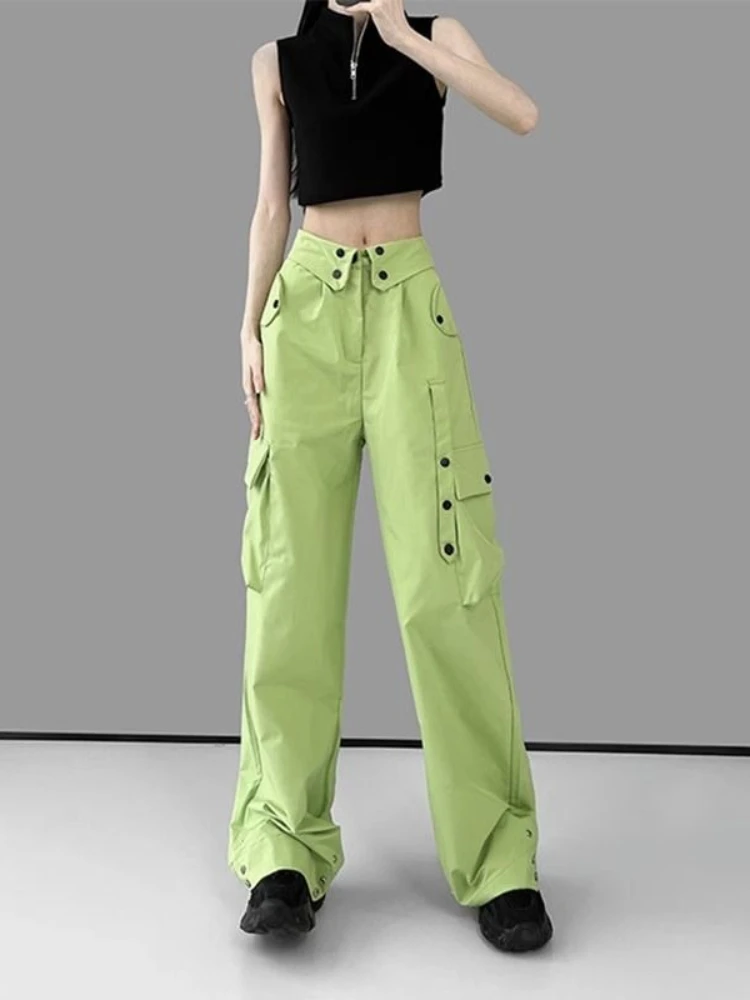 カーゴパンツ女性の服カジュアル Y2k ストリート原宿韓国ファッション綿弾性オリジナル G ハイウエスト女性のズボン