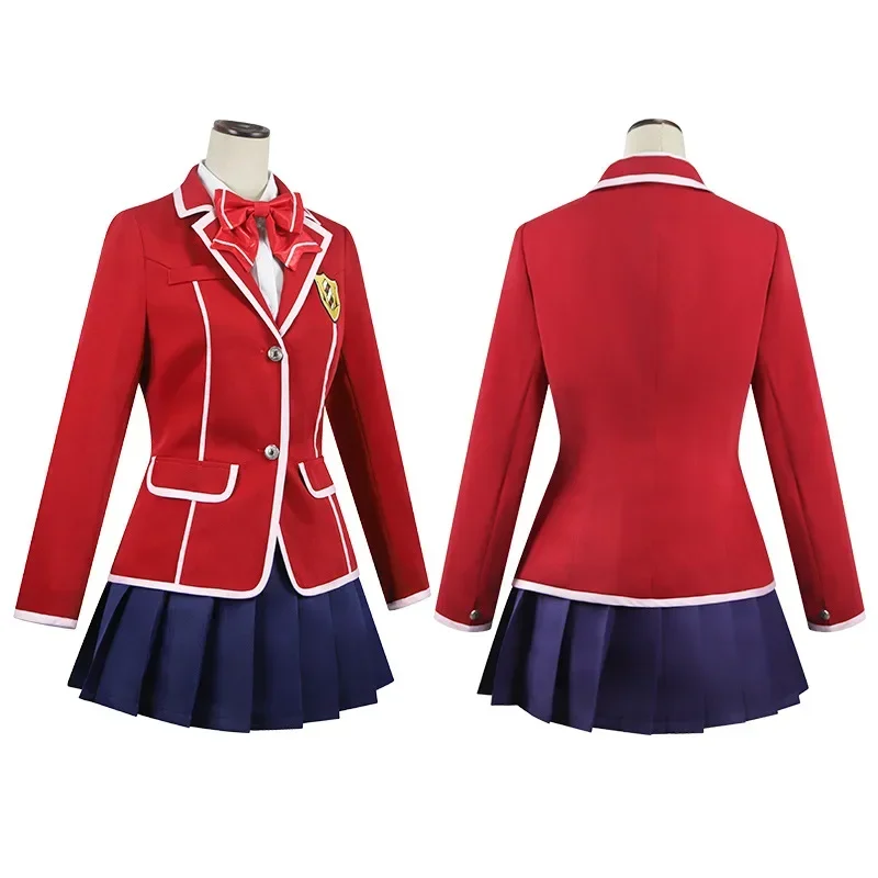 Anime culpado coroa yuzuriha inori cosplay traje uniforme do ensino médio feminino jk conjunto completo lolita terno roupas de festa de halloween