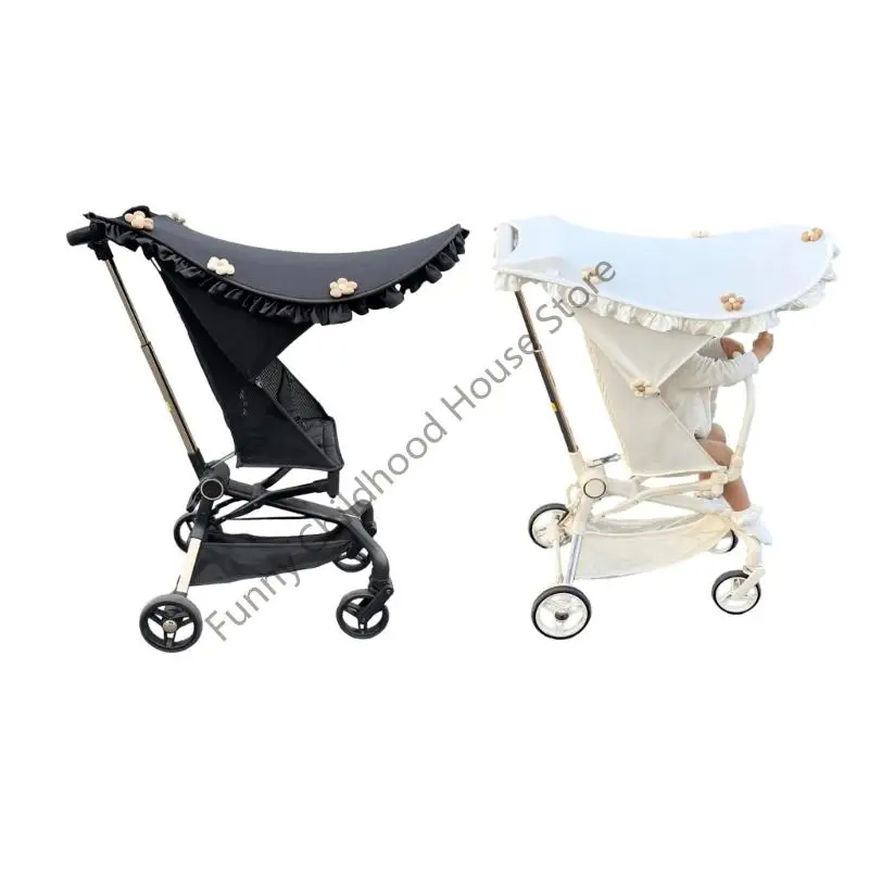 

D0LA Stylish Baby Pram CART Protections Cover for Toddler Pushchair Cart Top Awning
