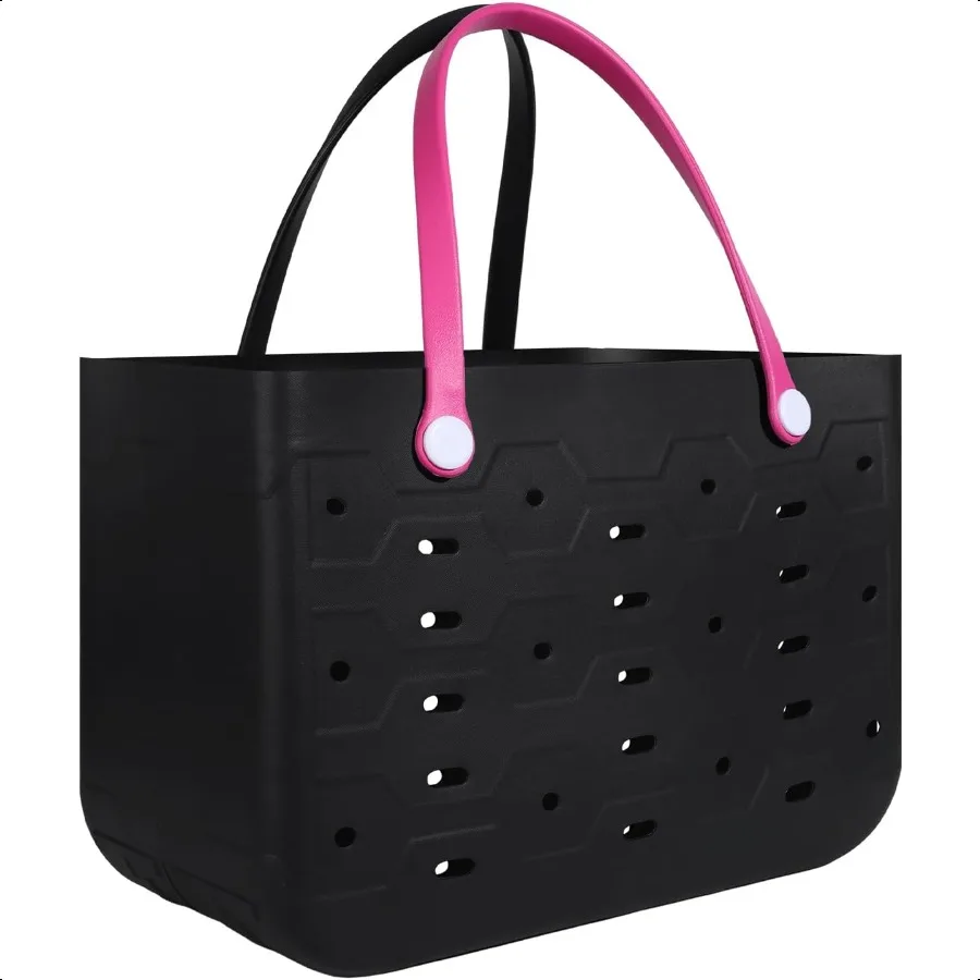 

XLarge Rubber Beach Bag for Men Women Large Capacity Travel Tote Bag for the Beach Boat Pool