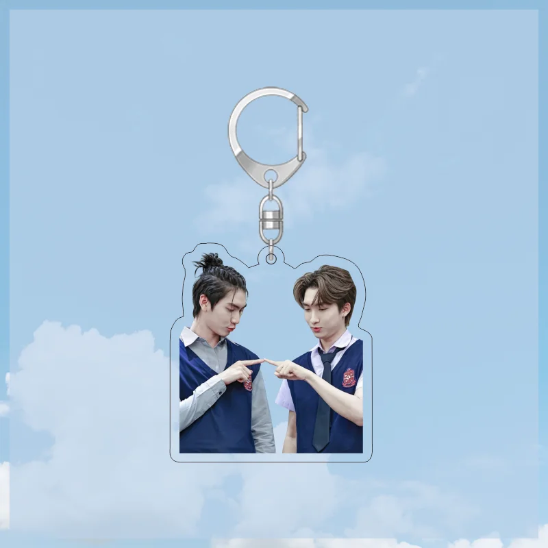 New Thai drama Love In The Air Fort Peat Boss noeul Keychain Cute Acrylic Pendant Key Holder Bags Bossnoeul FortPeat keychain