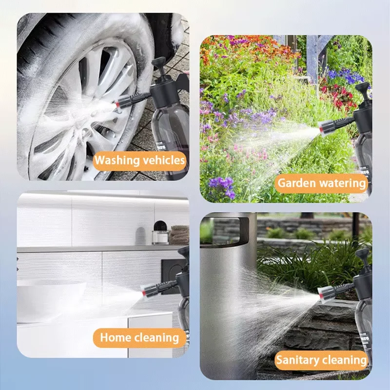 بخاخ غسيل السيارات، بخاخ رغوة غسيل السيارات، بخاخ رذاذ منزلي للسيارة سعة 2 لتر، بخاخ سقي الزهور، بخاخ ضغط يدوي #5