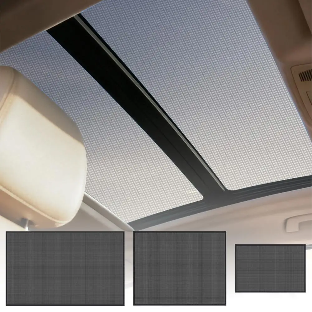 Magnetic Car Sunroof Mesh Screen Anti‑Mosquito Net Sun Shade Cover FoldableCamping Ventilation Insect Protection Sunroof Net