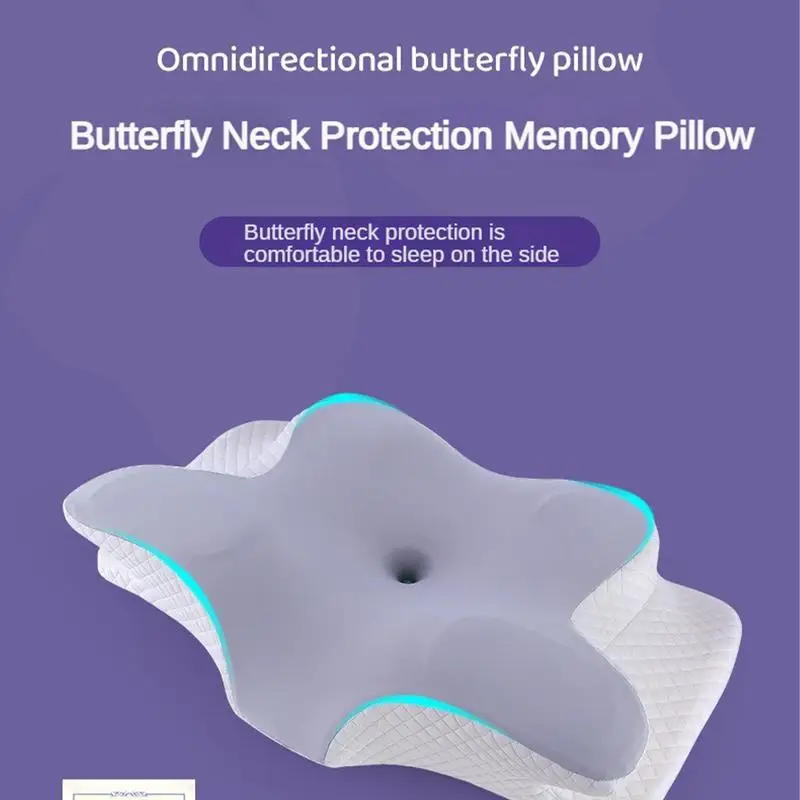 

Butterfly Shaped Relaxing Slow Rebound Cervical Neck Pillow Pain Relief Sleeping Orthopedic Pillow Beding Memory Foam Pillows