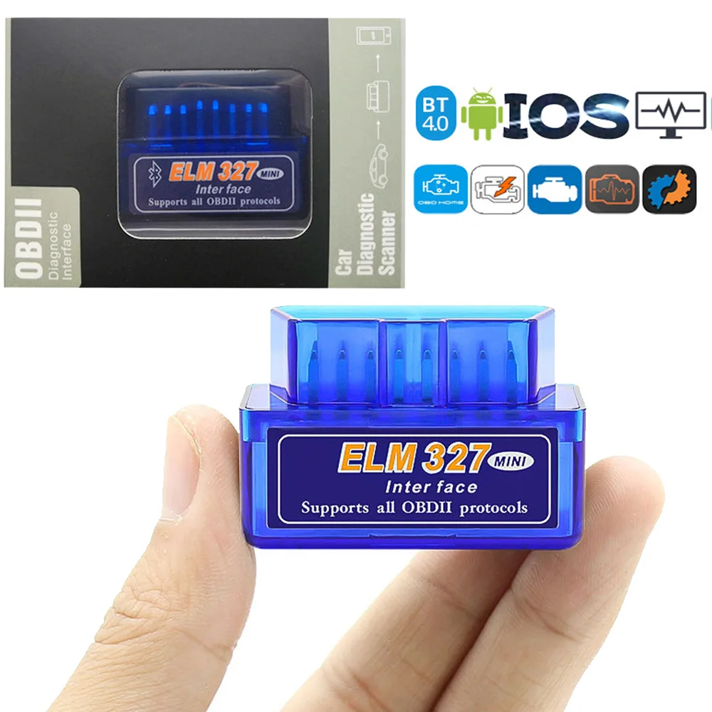 

Mini Eml327 V2.1 OBD 2 Bluetooth Car Diagnostic-Tools For Android Scanner Code Support Smart Scan Tool ODB2 Scanner Tool