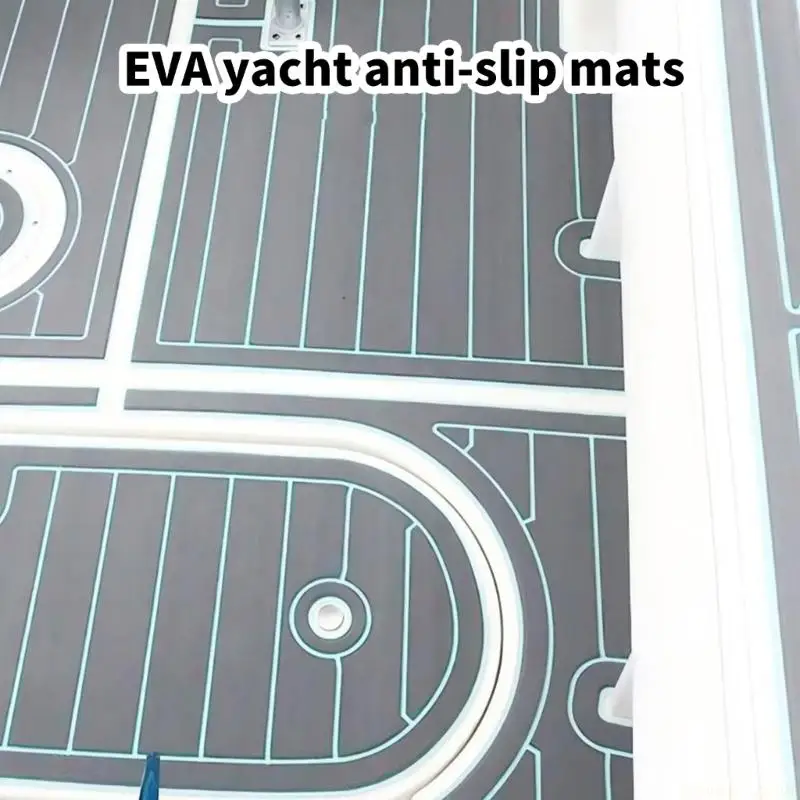 U2JB Marine Floor Deck Pad, Green Accent Cover for Vessel Walkway - view 3
