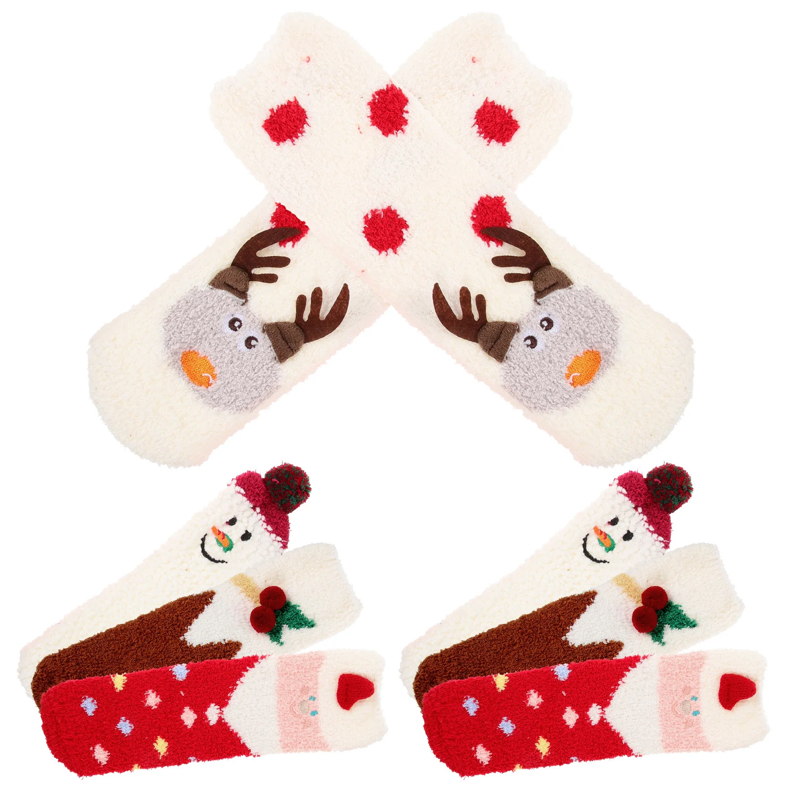 

4Pairs Womens Ankle Socks Holiday Themed Soft Breathable Short Socks Trendy Casual Wear Perfect Christmas Present