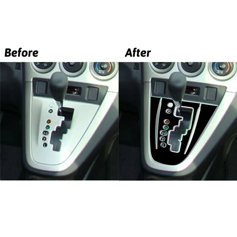 Automatic Inner Outer Frames Brand New ABS Gloss Black Stickers For Toyota Matrix 2009 2010 2011-2014 Pontiac Vibe 2009 2010
