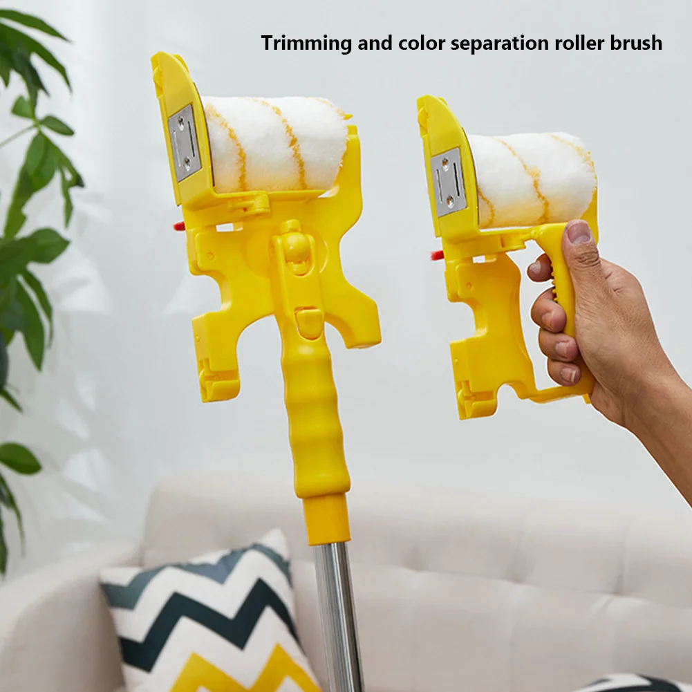 

Paint Edger Roller Brush 360 Degree Rotating Multifunctional Trimming Color Separation Paint Application