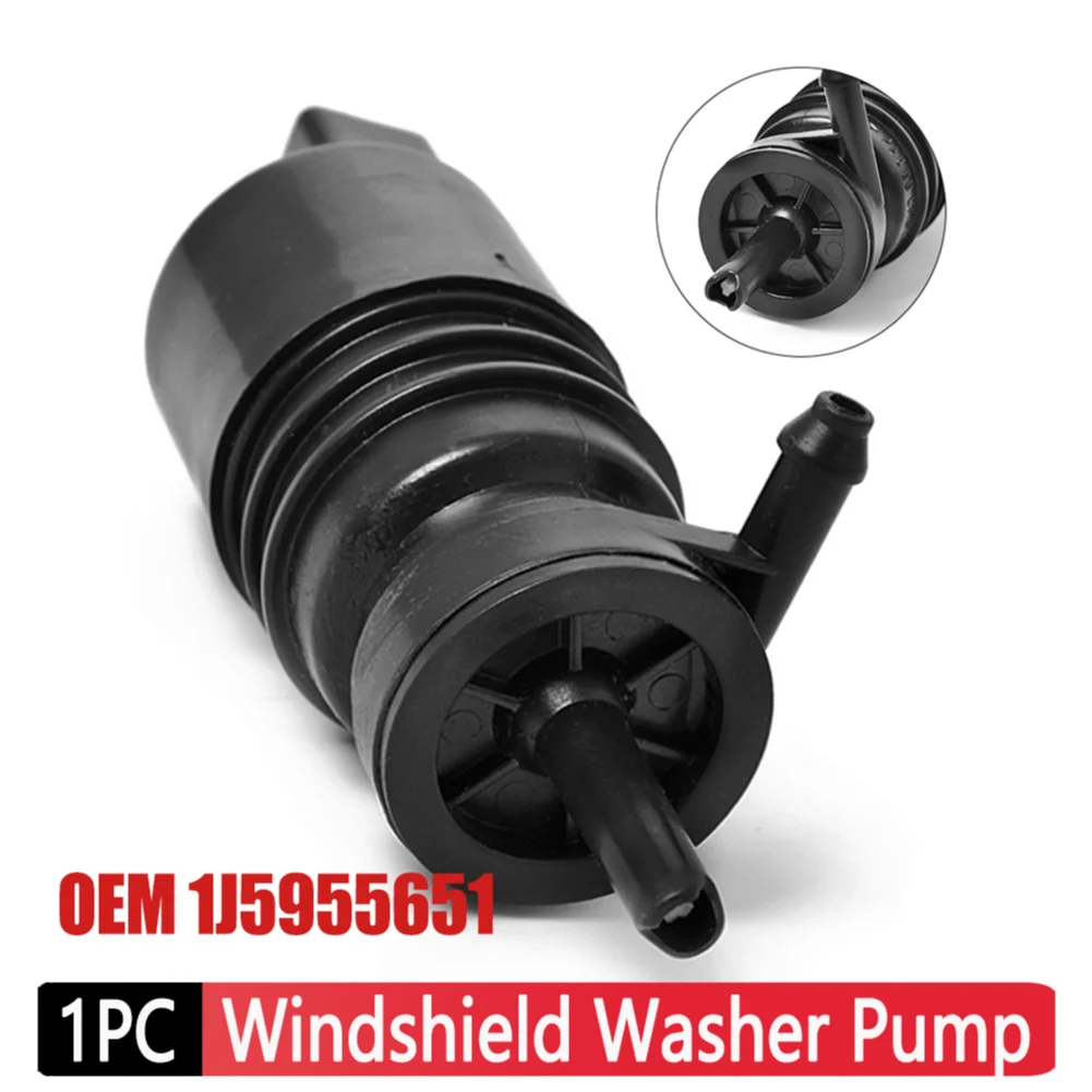 Windshield Washer Motor Pump OEM 1J5955651 for VW, Mercedes-Benz, Audi, BMW, Skoda, Seat 1996-2015 Windshield Washer Pump