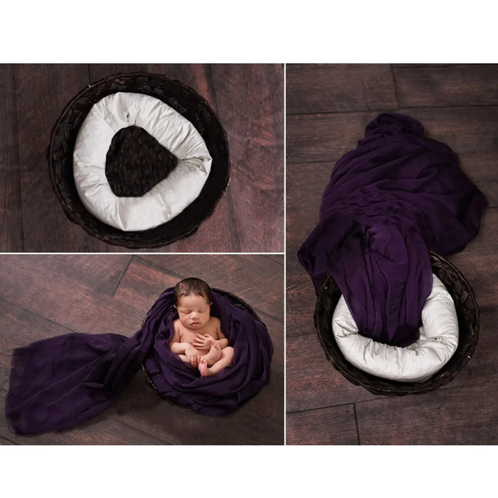 4Pcs Pillow Donut Shape Photo Prop Hygienic Tiny Gentle Support for Sleep Safety and Studio Photography
