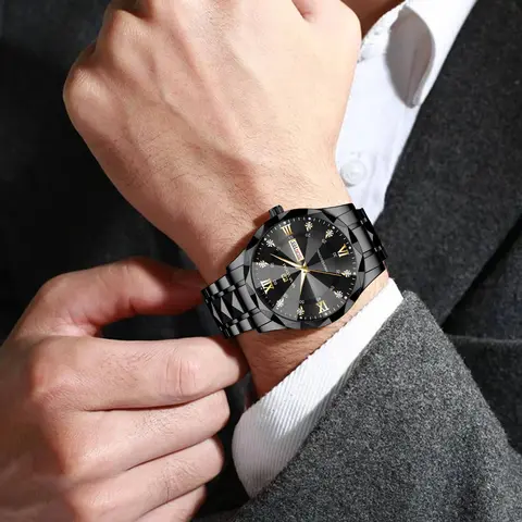 10 best sales पुरुषों के लिए हीरे की घड़ी - №1