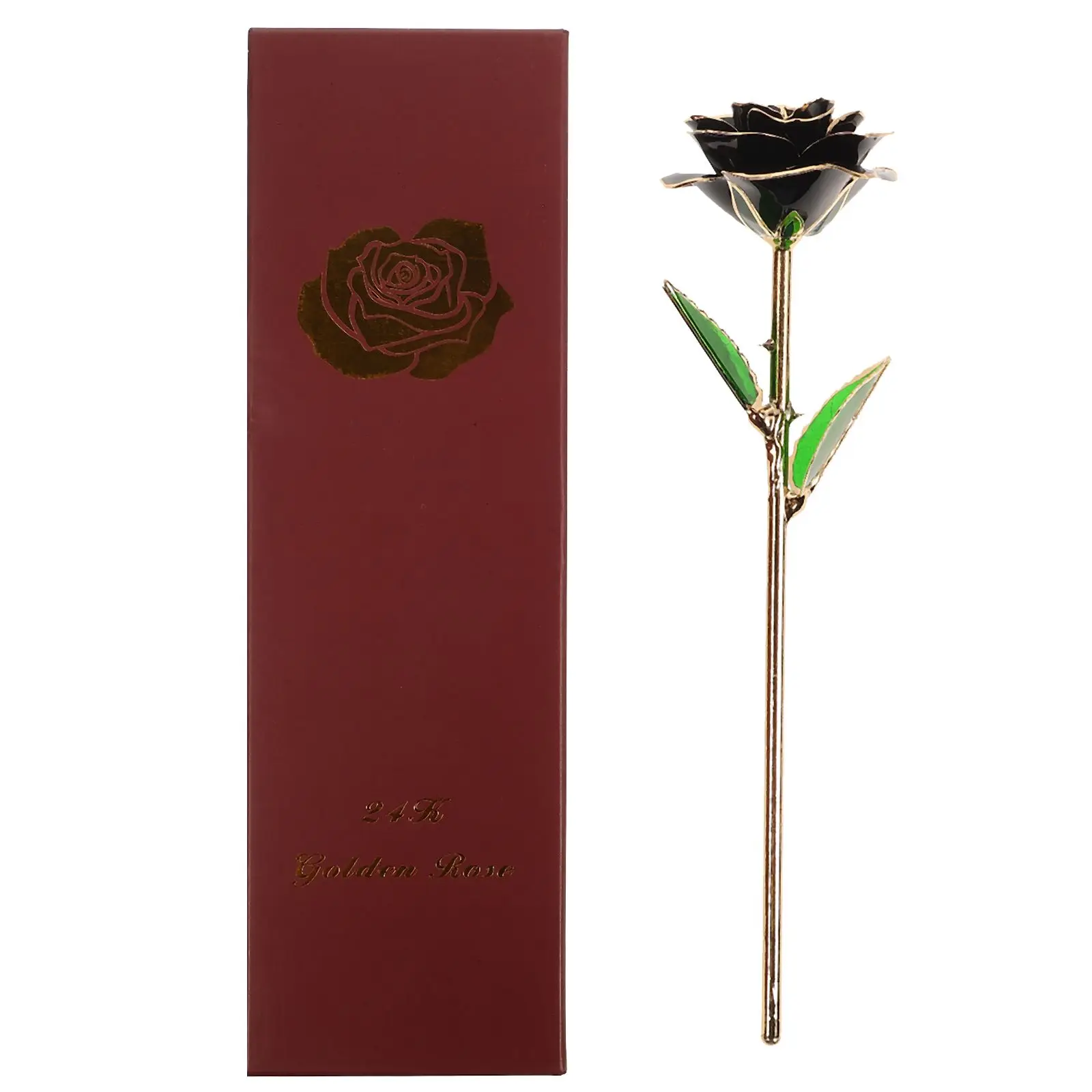 

24kGoldRosePreservedArtificialFlowerValentineDayGiftJewelryThemeLifetimeCollectionRoseForBDFestivePartyRoseFlower