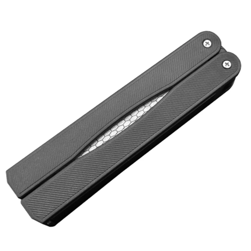 Sharpening Stone Garden Sharpener Folding Pocket Diamond Knife Sharpener Stone