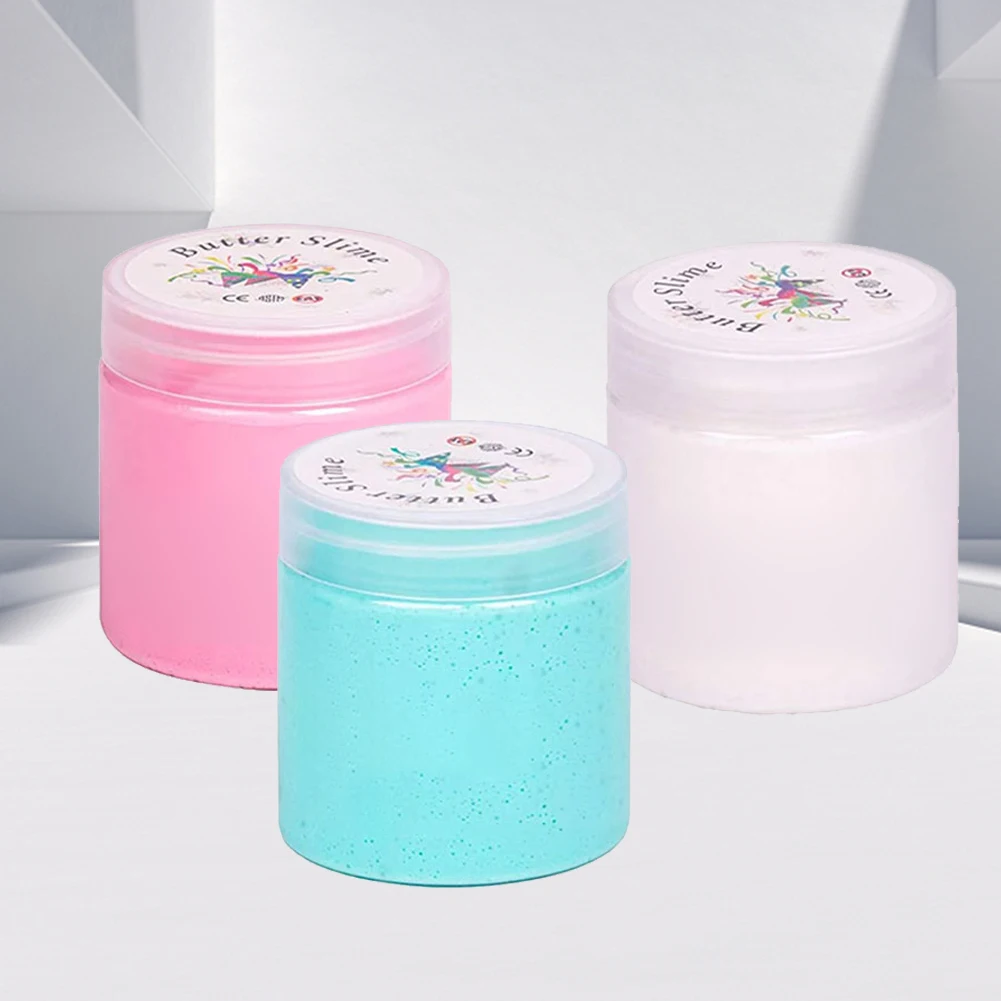 3 szt. Zestaw zabawek z bawełnianego gliny, nieklejąca się plastelina w kształcie arbuza i lodów, zabawka DIY antystresowa, upominki na przyjęcia, zabawka dekompresyjna, prezent dla dzieci