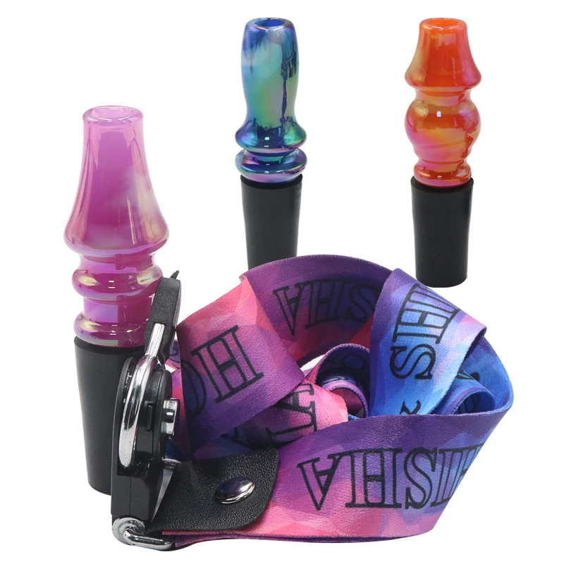 

SY 1PC Reusable Hookah Mouth Tips With Hang Rope Strap Mouthpiece Silicone Shisha Narguile Cachimbas Gadget Tools Accessories
