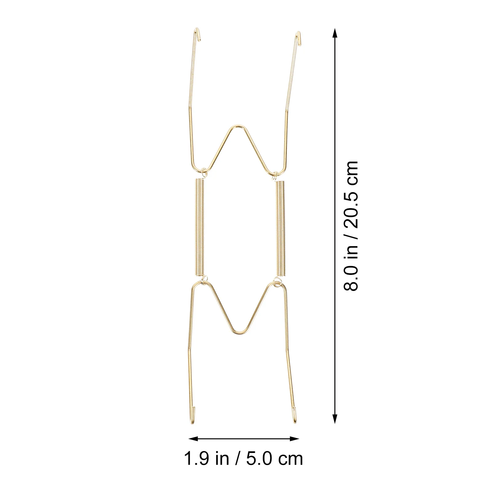 10 Uds ganchos de pared para placa colgante de resorte estantes para ropa perchas de soporte de alambre