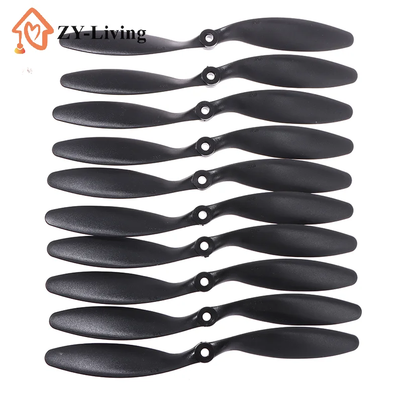 

10Pcs Black 8060 Propellers Glass Fiber Nylon Props for RC Airplane Quadcopter 8x6